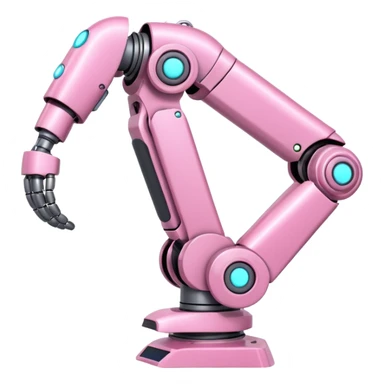 pink robotic cybernatic arm sticker