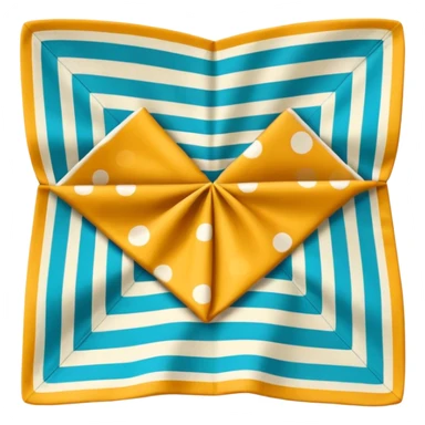 flapped patterned napkin sticker