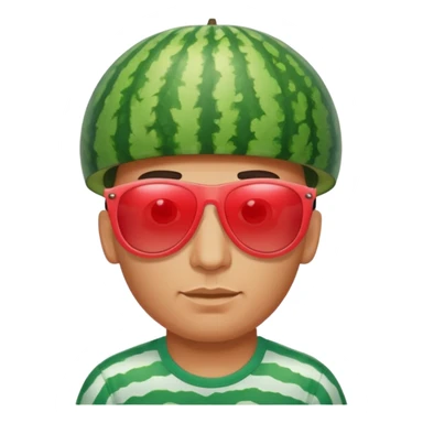 Give this emoji 🕺a watermelon head sticker