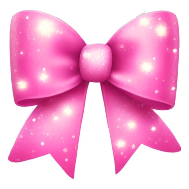 Pink cute bow with sparkles  sticker