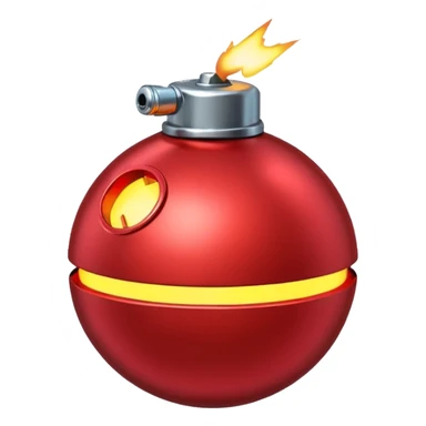 red bomb sticker