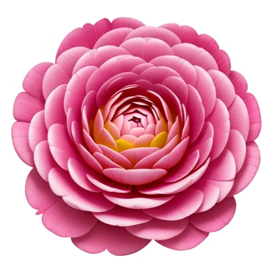 beautiful ranunculus flower with layered petals sticker