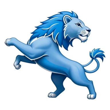 Detroit lions logo sticker