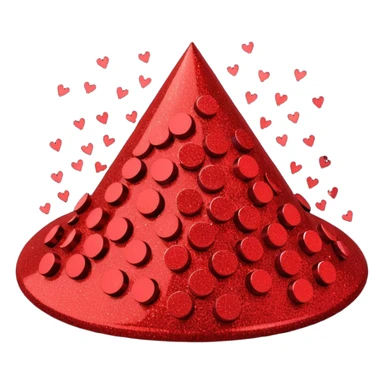 red glitter repair sticker