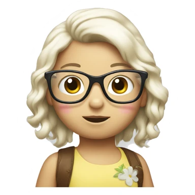 hello kitty with glasses sticker