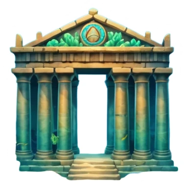 The Lost Island of Atlantis sticker