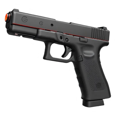 Glock 19 with a red glow lager and a dedicated magazine.  sticker