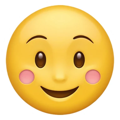 Emoji, yellow round teasing smile sticker