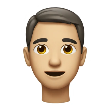 Simly fac with a tear sticker