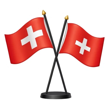 german switzerland flags sticker
