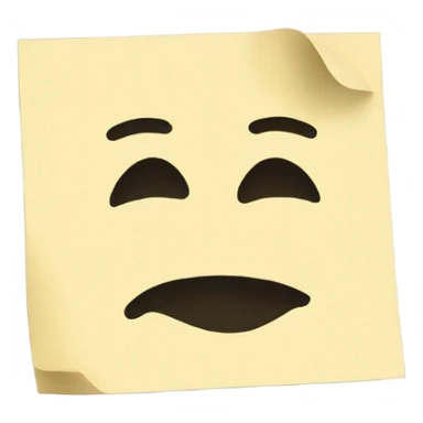 sticky note beige sticker