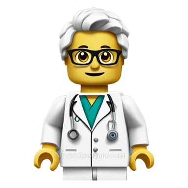 Lego brick doctor sticker