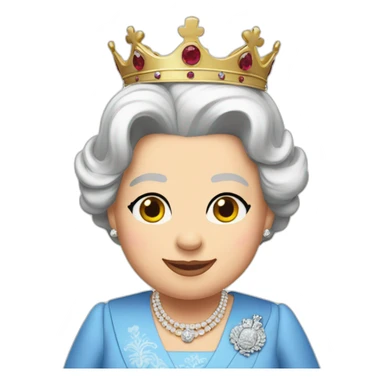 Queen Elizabeth II sticker