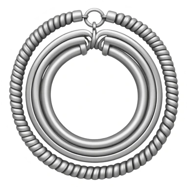 Necklace (coiled) – Antique Silver, width and height of image must be equal sticker