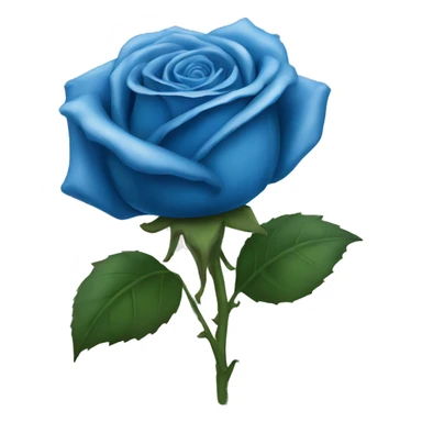 A blue rose closed sticker