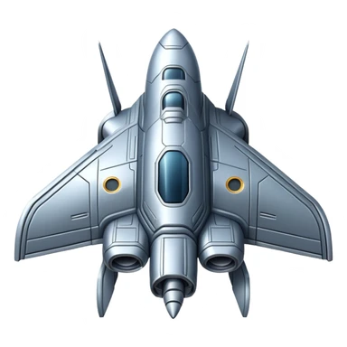 spaceship top view  sticker
