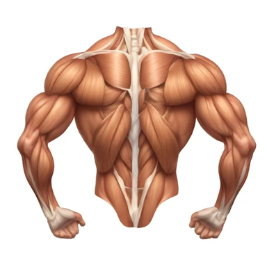 Human anatomy deltoid muscle sticker