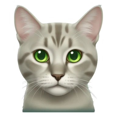 norvegian cat green eyes  sticker