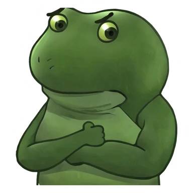 Guy crossing his arms on his neck crashing out sticker