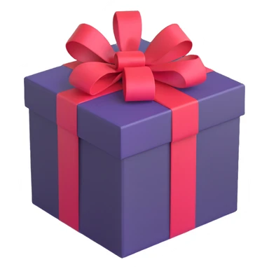 gift box with ribbon sticker