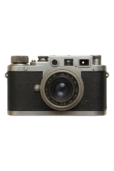 vintage camera, no background sticker