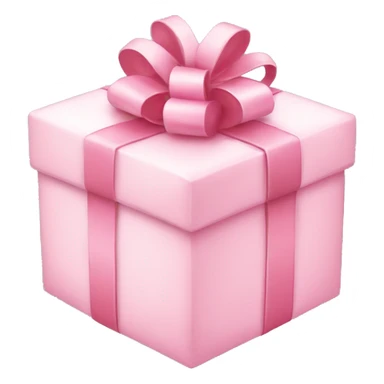 light pink present sticker