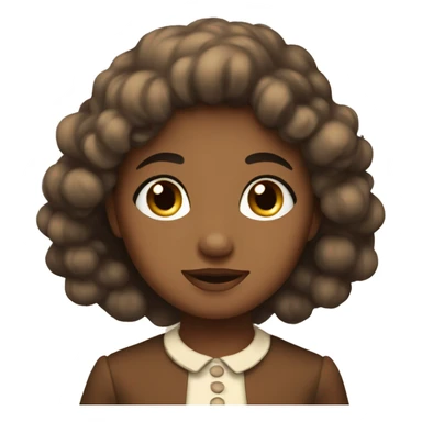 vintage brown cosette sticker