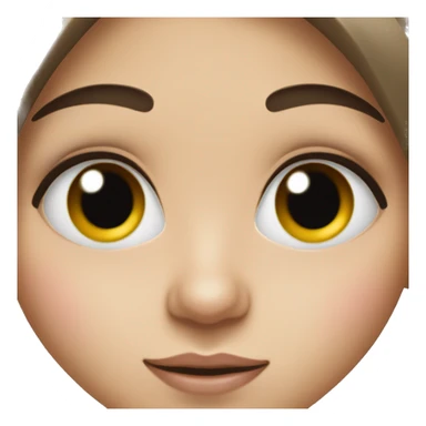 white brunette girl with a mole above her lip in the left side   sticker