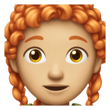 Fairy red hair sticker