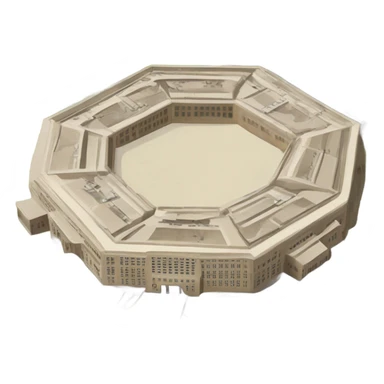 The Pentagon, usa building sticker