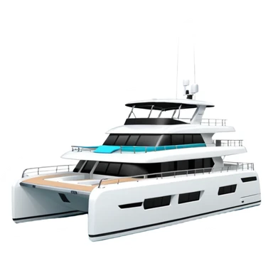 a lagoon SIXTY 7 power catamaran with no wording on it  sticker