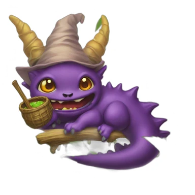 Witchbrew kaiju paradise sticker