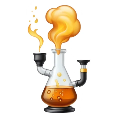 dab rig being smoked sticker