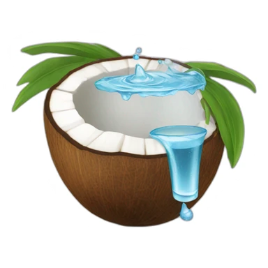 Coconut water sticker