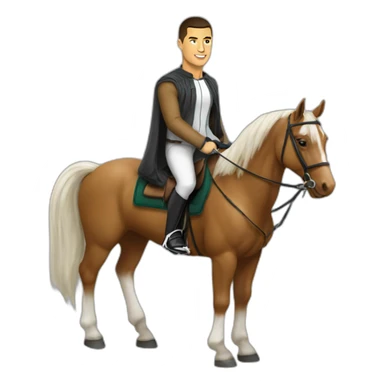 Ronaldo sur un cheval  sticker