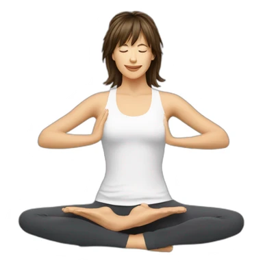 sophie marceau yoga sticker