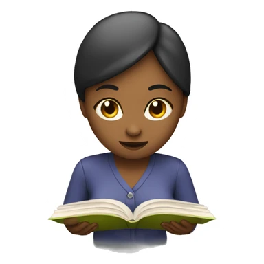 Woman reading and working sticker