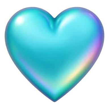 Cœur turquoise sticker