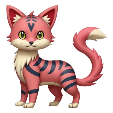 Liepard-Linoone-Litten-Skitty-Pokémon-fusion-creature (full body) sticker