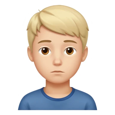 boy thinking abouting something  sticker