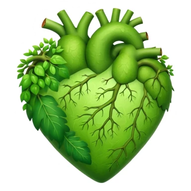 nature heart sticker