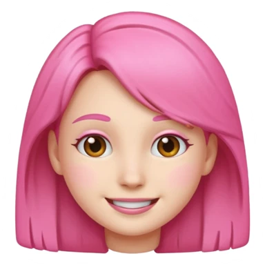 make me a discord emoji saying im just a girl make it pink sticker