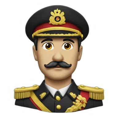 Dictator with moustache sticker