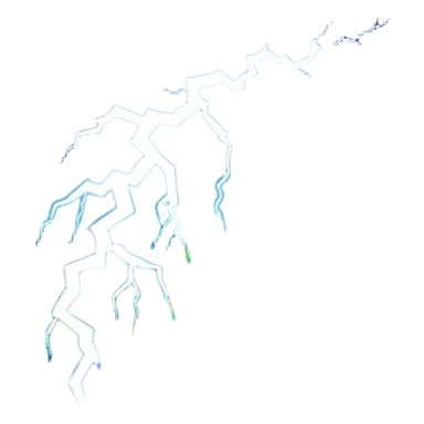 Lightning with rice field sticker