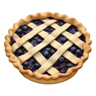 Blueberry pie sticker