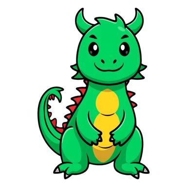 Fierce dragon sticker