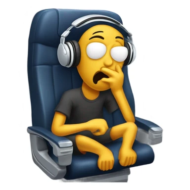 Funny Edward munch the scream on An airplane sticker