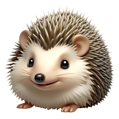 Cinematic Cheeky Hedgehog Portrait Emoji, Head tilted playfully with a mischievous squint and a tiny, cheeky grin, showcasing a compact, prickly body with soft quills and perky little ears, Simplified yet remarkably expressive features, highly detailed, glowing with a vibrant, playful glow, high shine, spirited and quirky, stylized with an air of whimsical woodland mischief, soft glowing outline, capturing the essence of a cheeky hedgehog that looks ready to roll out of the screen with playful attitude! sticker