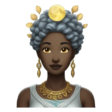 goddess of the moon sticker