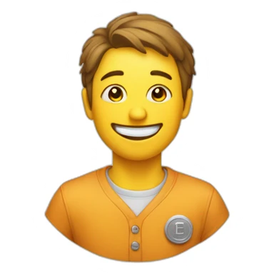 Pleure avec un sourire au coin smiley sticker